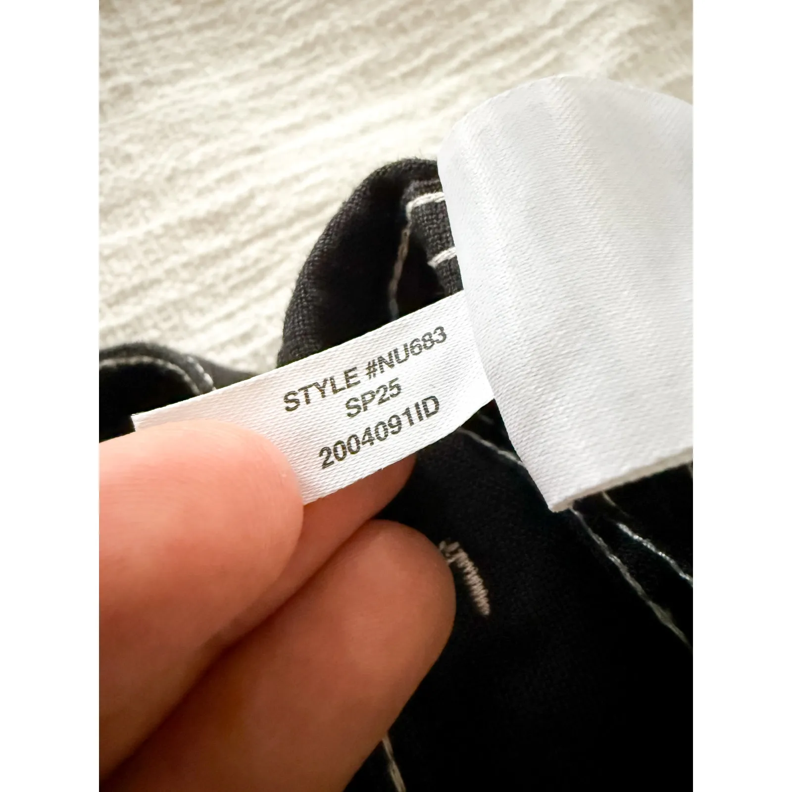 Madewell NWT Zoe Relaxed Wide Leg Linen Pants Jet Black Size 00 - Image 11