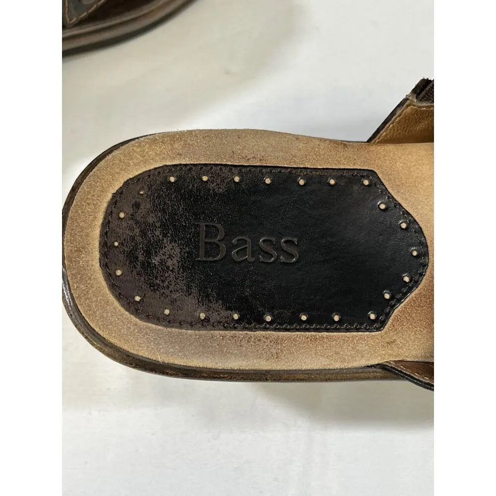 Bass Gabby Womens Brown Leather Mule Shoes Size 8M SKU 6802 - Image 6