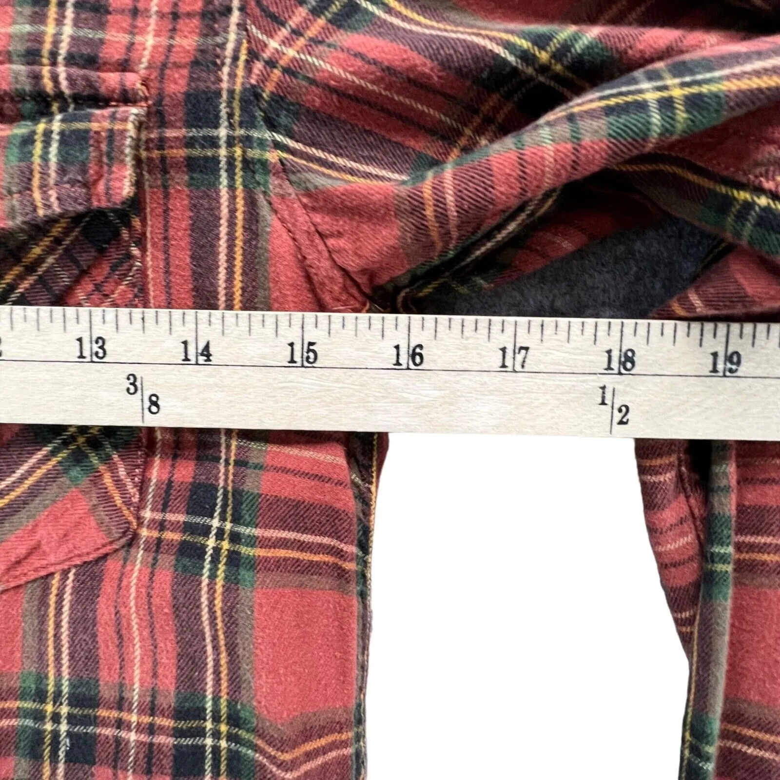 Ralph Lauren Denim & Supply RL Surplus Flannel Shirt XS Red Plaid Button Classic - Image 6