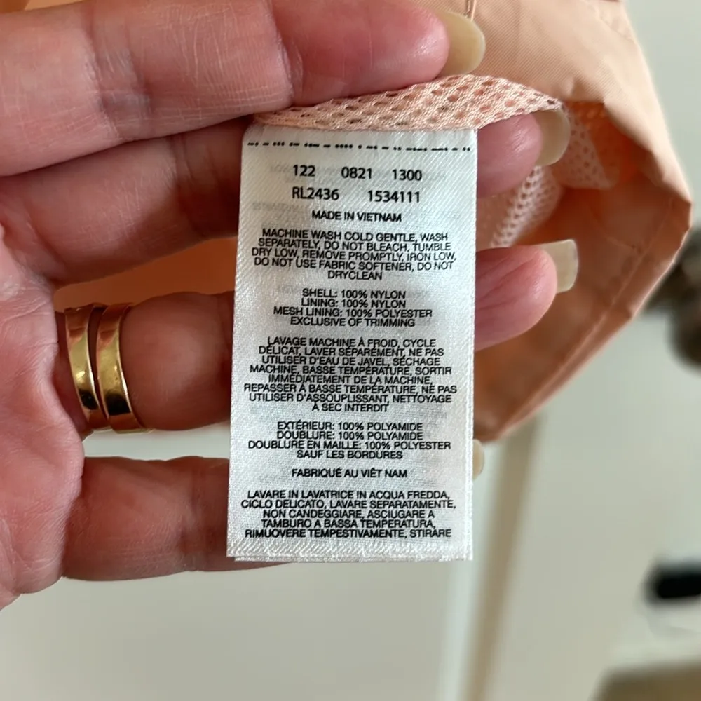 Columbia Women's Arcadia li RAIN Jacket Color Peach Cloud Size S - Image 7