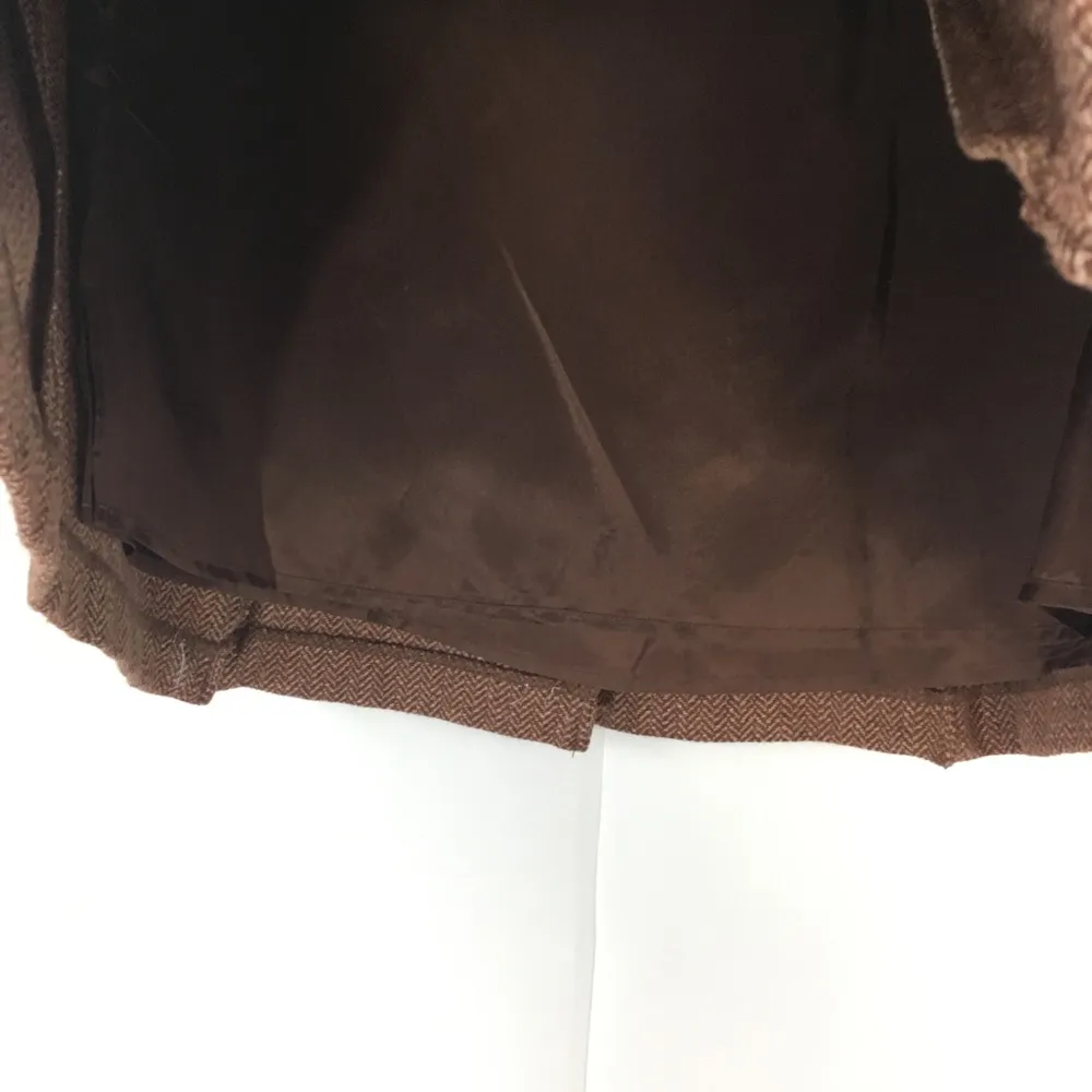 Loft Herringbone Pleated Lined Skirt - Image 5