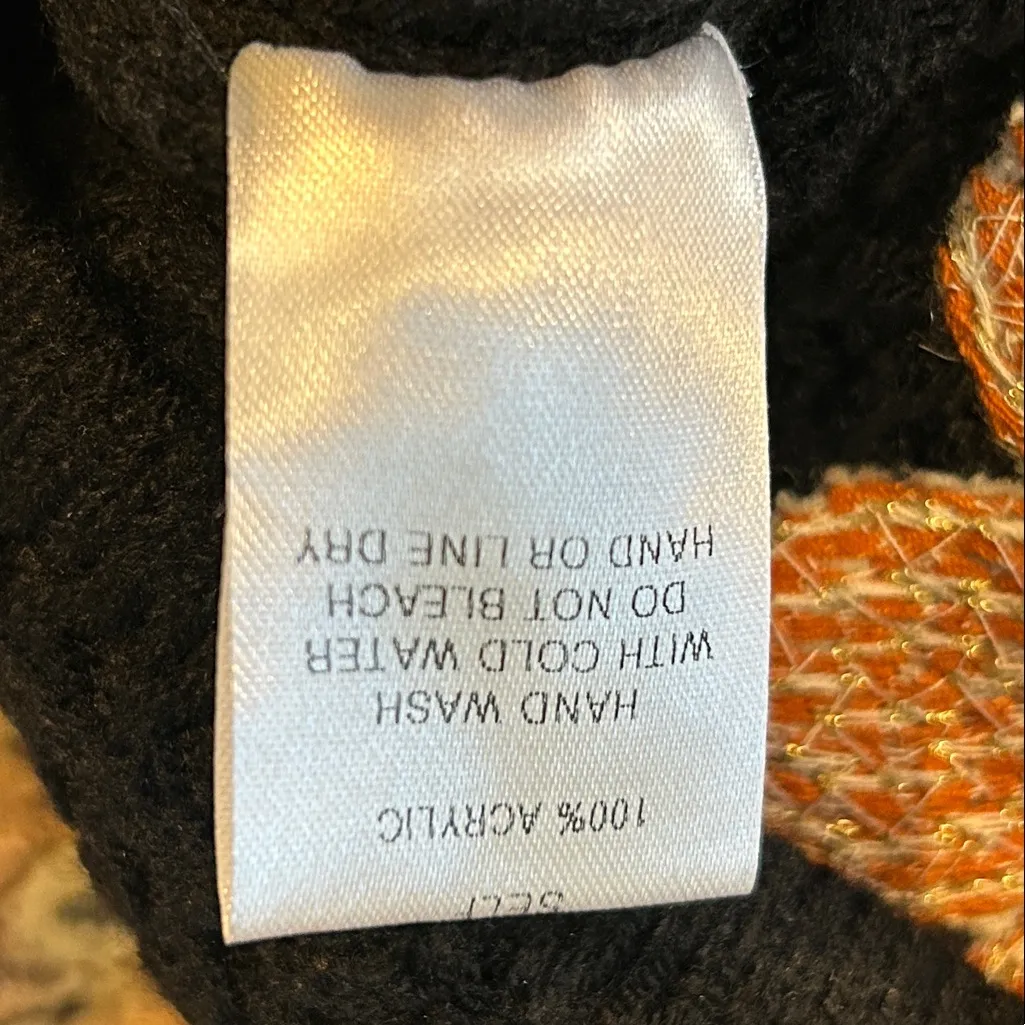 Mello Daisy Floral Black Crochet Short Sleeve Sweater Top Size Small NWOT - Image 8