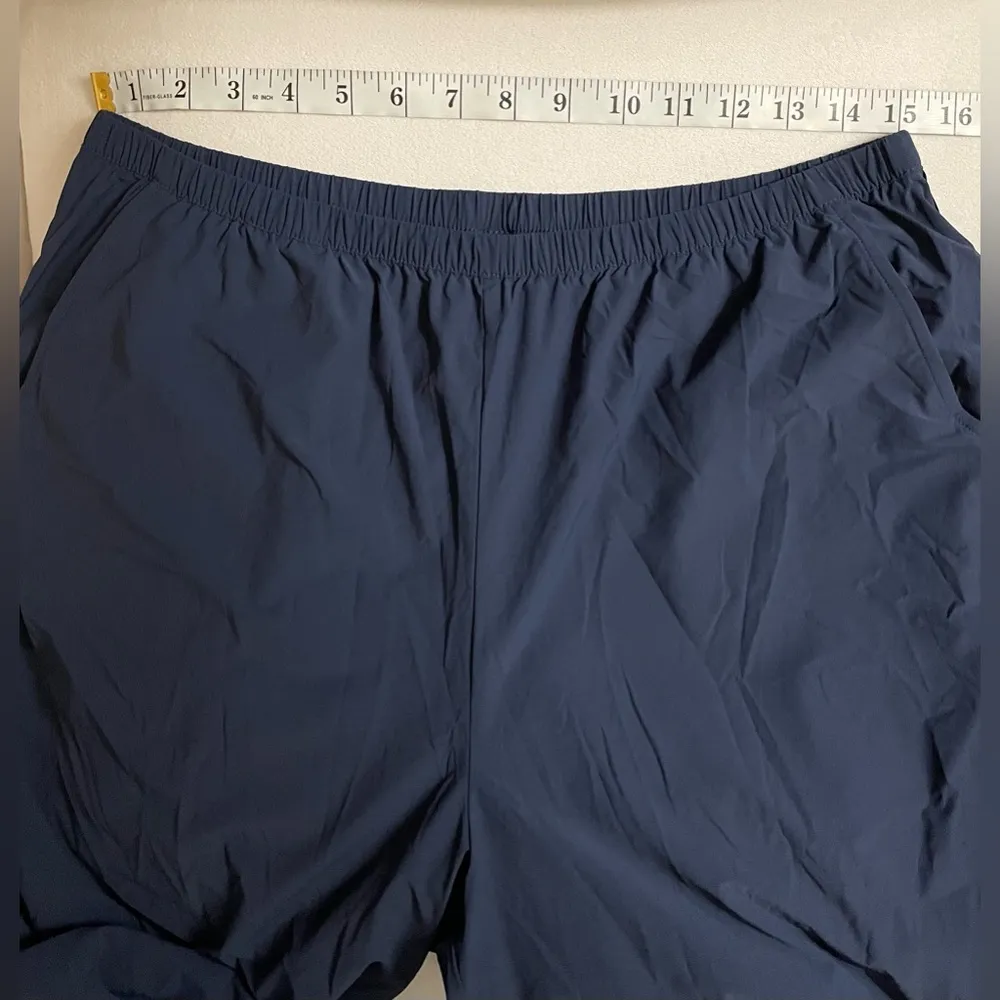 Alo Yoga NWOT Breezy Wide Leg Pants Navy Blue Size L (Navy blue sold out color) - Image 11