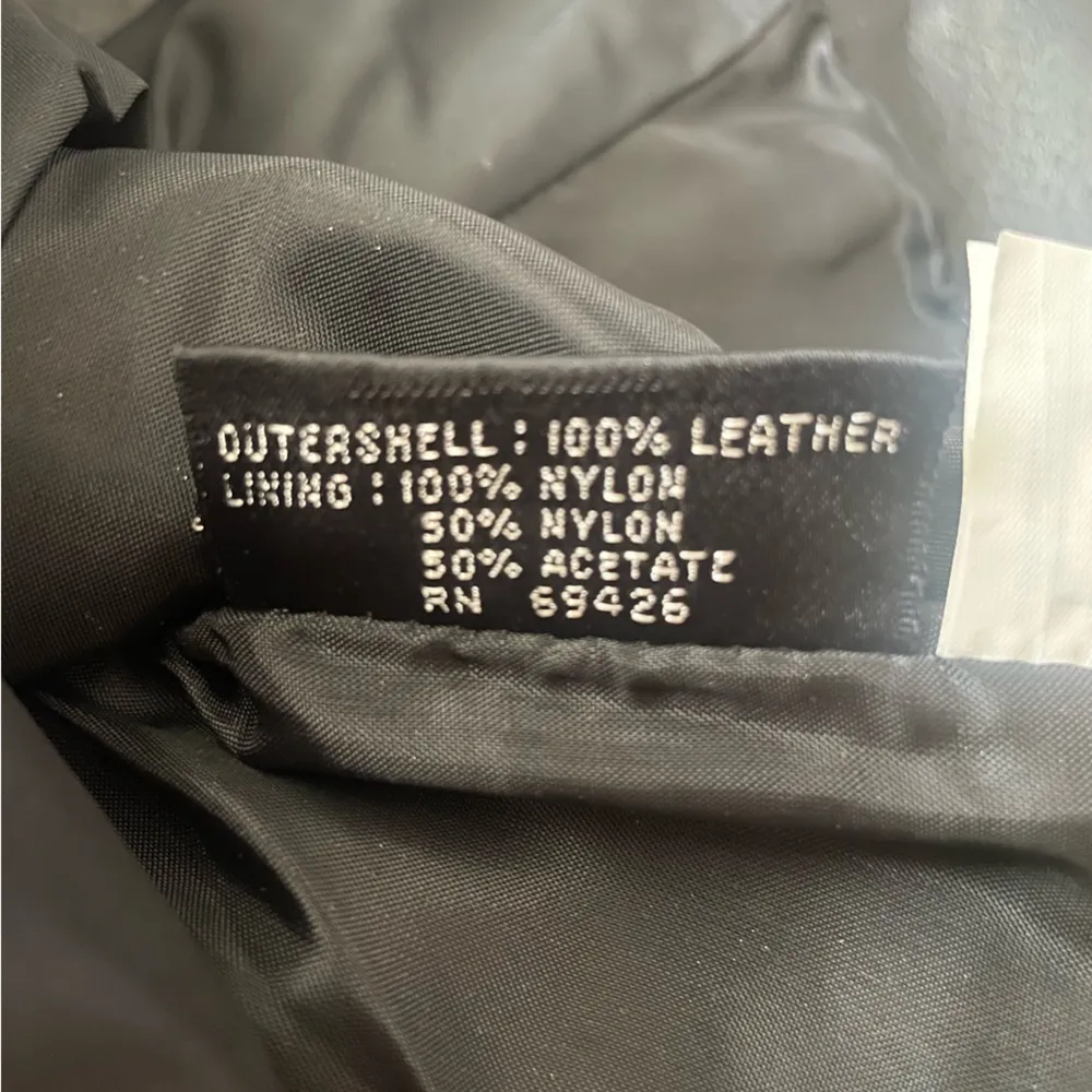 Wilsons Leather Vintage 100% Leather Black Vest and Skirt Set - Image 7