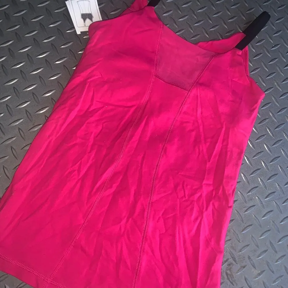 Champion pink support tank S built in bra athletic casual activewear nwt - Image 3