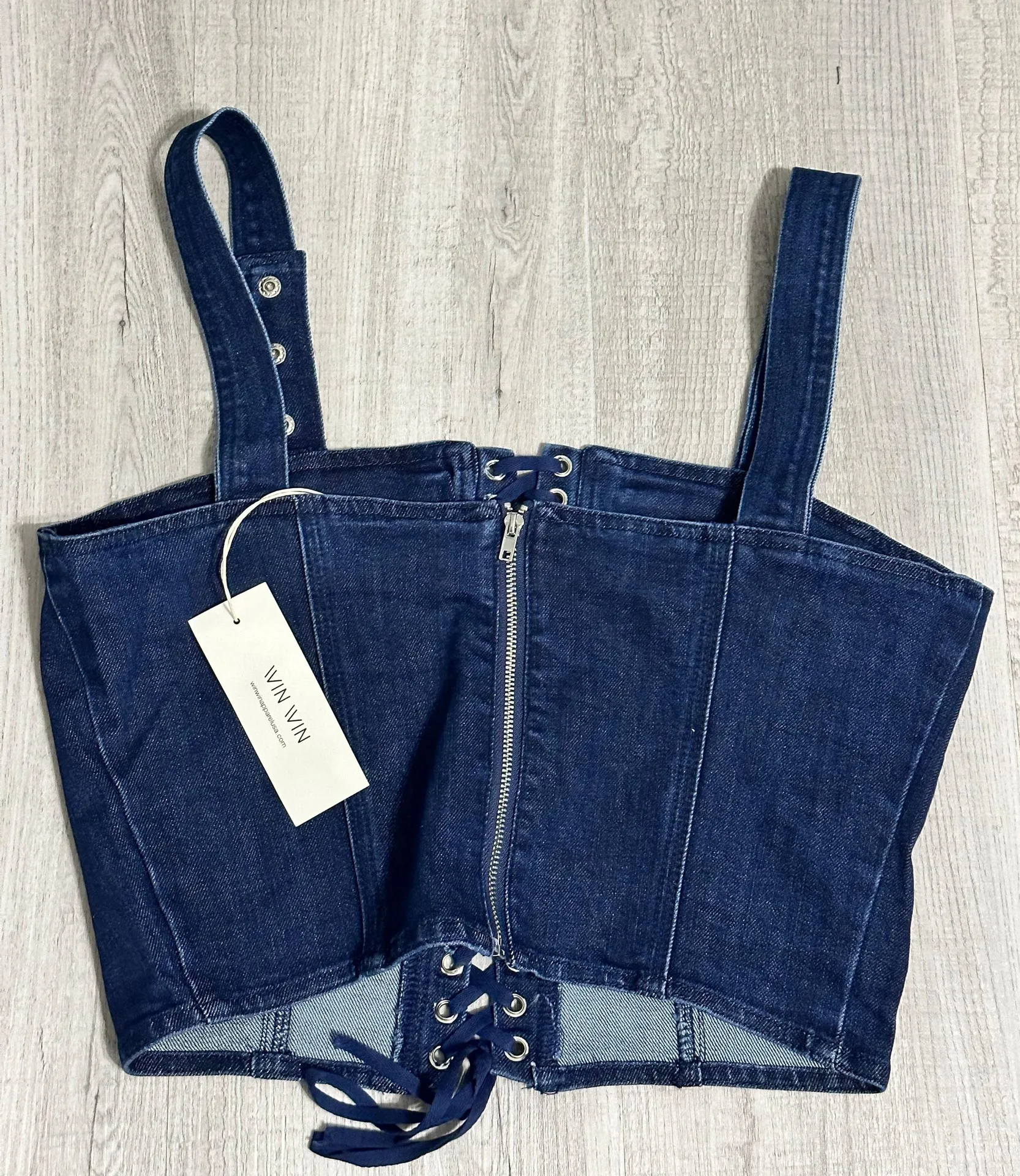 Ivin Ivin Blue Two Piece Crop Top Outfit  - Image 6