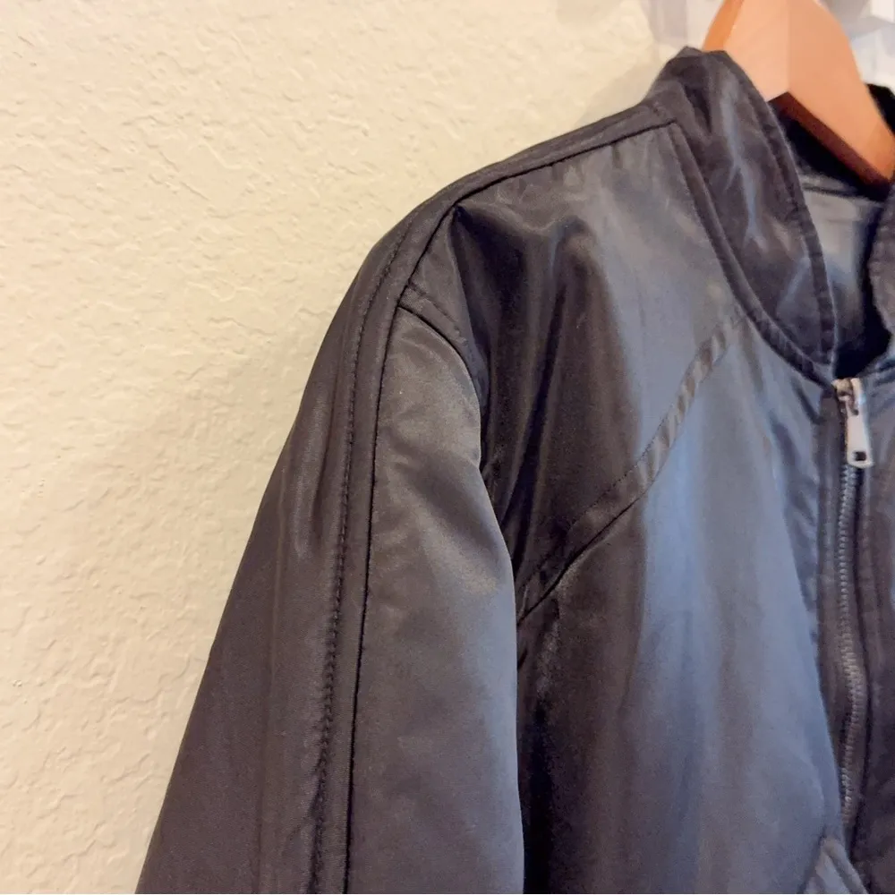 J.ING Black Bomber Jacket Outwear NWT Size L Size L - Image 4