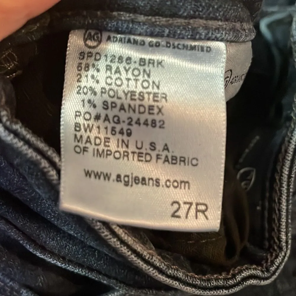 AG Adriano Goldschmied The Stevie Slim Straight Ankle Raw Hem Jeans - Image 5