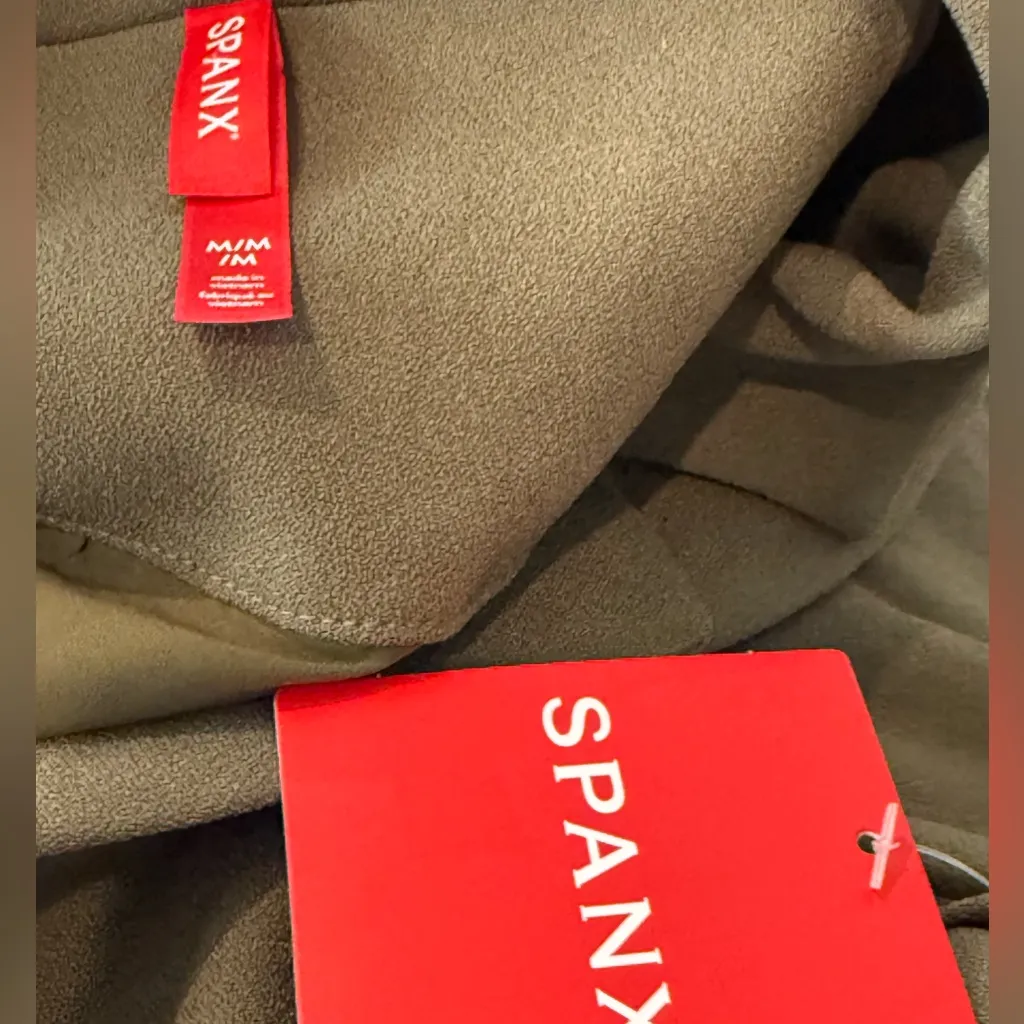 SPANX Crepe Wrap Style Blazer Midnight Olive Green Size M NEW - Image 8