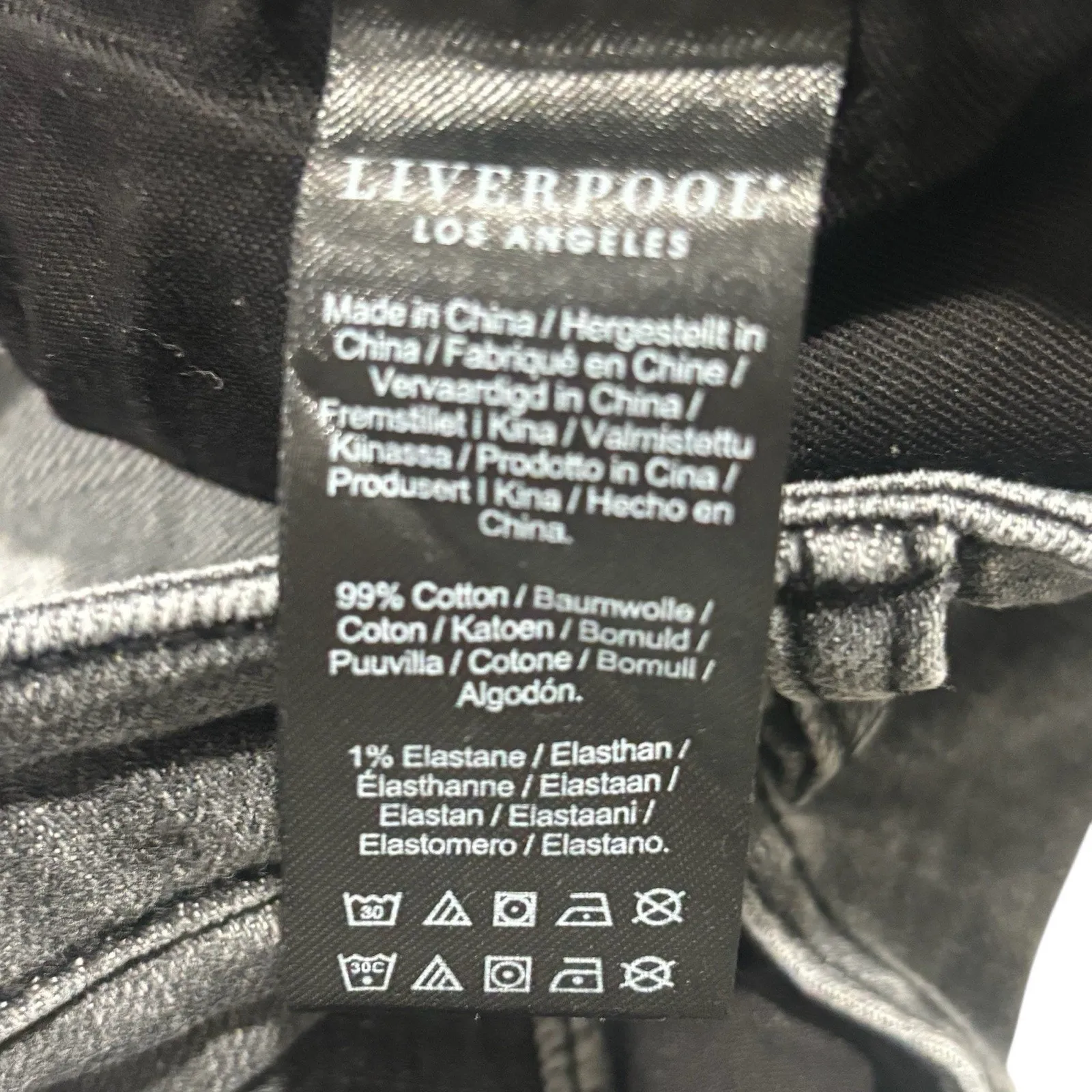 Liverpool Hannah Crop Flare Jeans Womens 10/30 Morel Slit Raw Hem Boho Chic Gray - Image 10