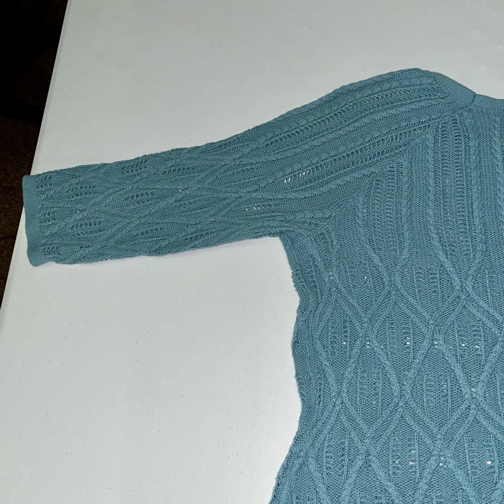 💜 Christopher & Banks Knit Sweater Cover Up - Image 3