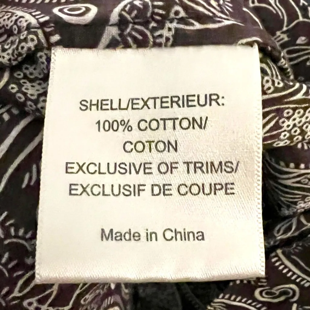 Tory Burch Tunic Dress Brown Elephant Print Size 2 100% Cotton V-Neck - Image 12