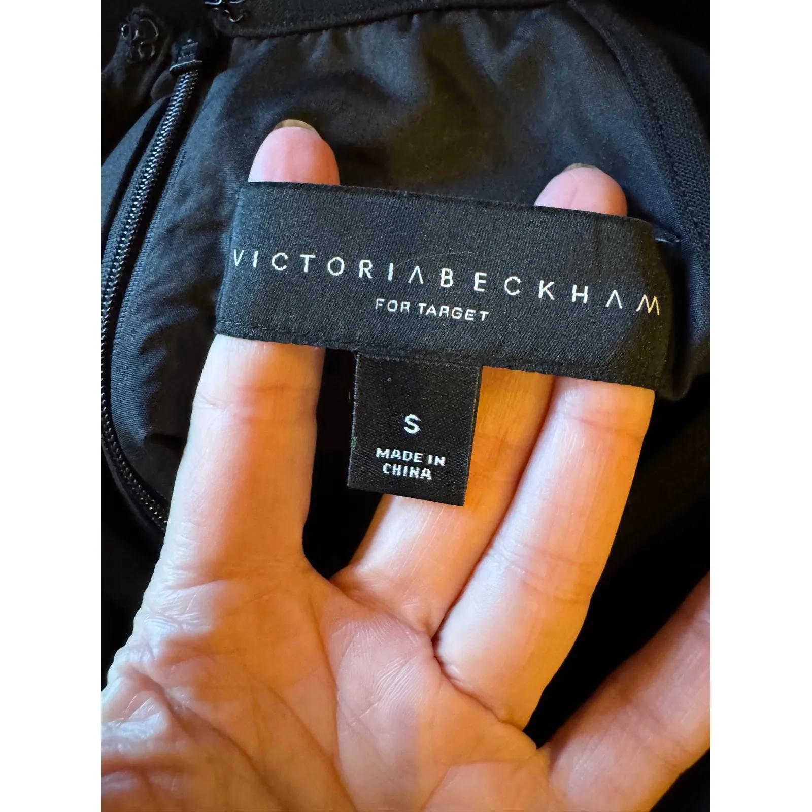 Victoria Beckham Target Dress Women Small Black Embellished Ladybug Bee‎ Halter - Image 9