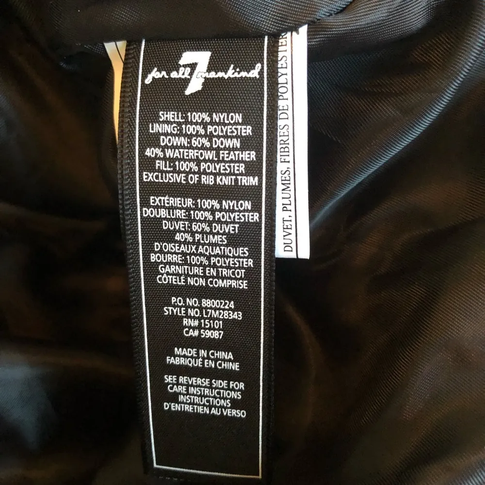 NWT 7 for All Mankind down coat - Image 34