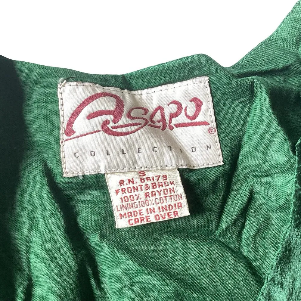 Asapo Green Beaded Vest - Image 5