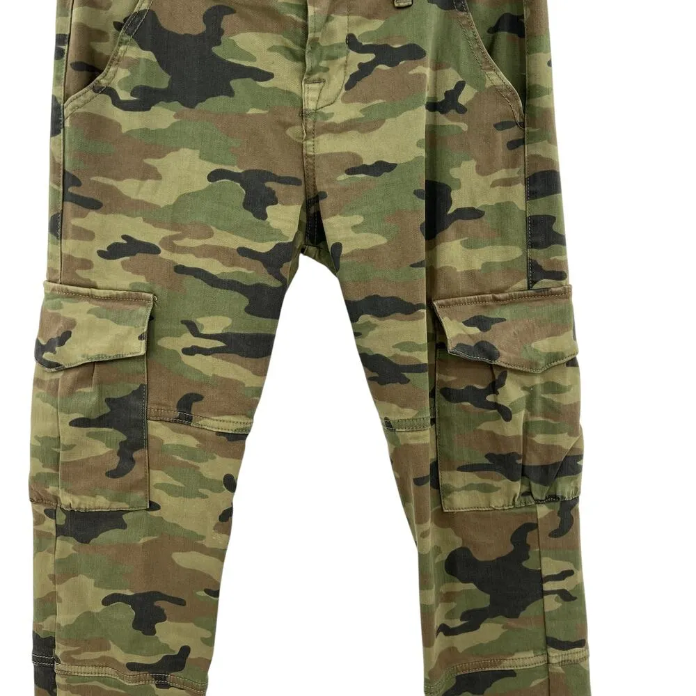 NSF Vincent Camo Skinny Leg‎ Cargo Pant Deep Olive Camo Print Green Size 26 - Image 5
