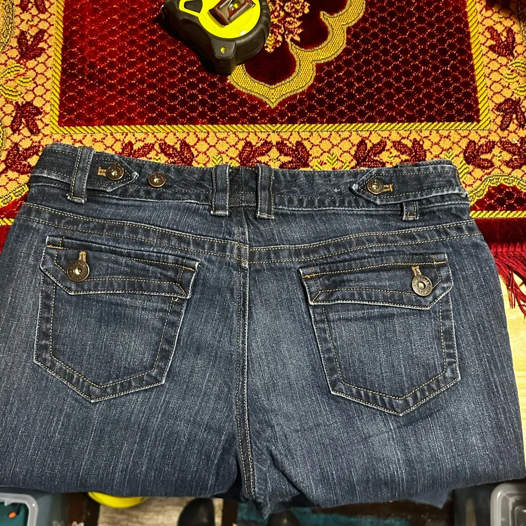 Eddie Bauer midrise dark wash bootcut jeans size 10 90,s - Image 3