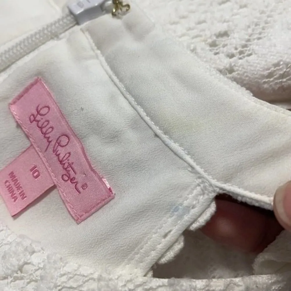 Lily Pulitzer Kinley Resort White Tropical Fruit Lace Halter Dress - Image 15