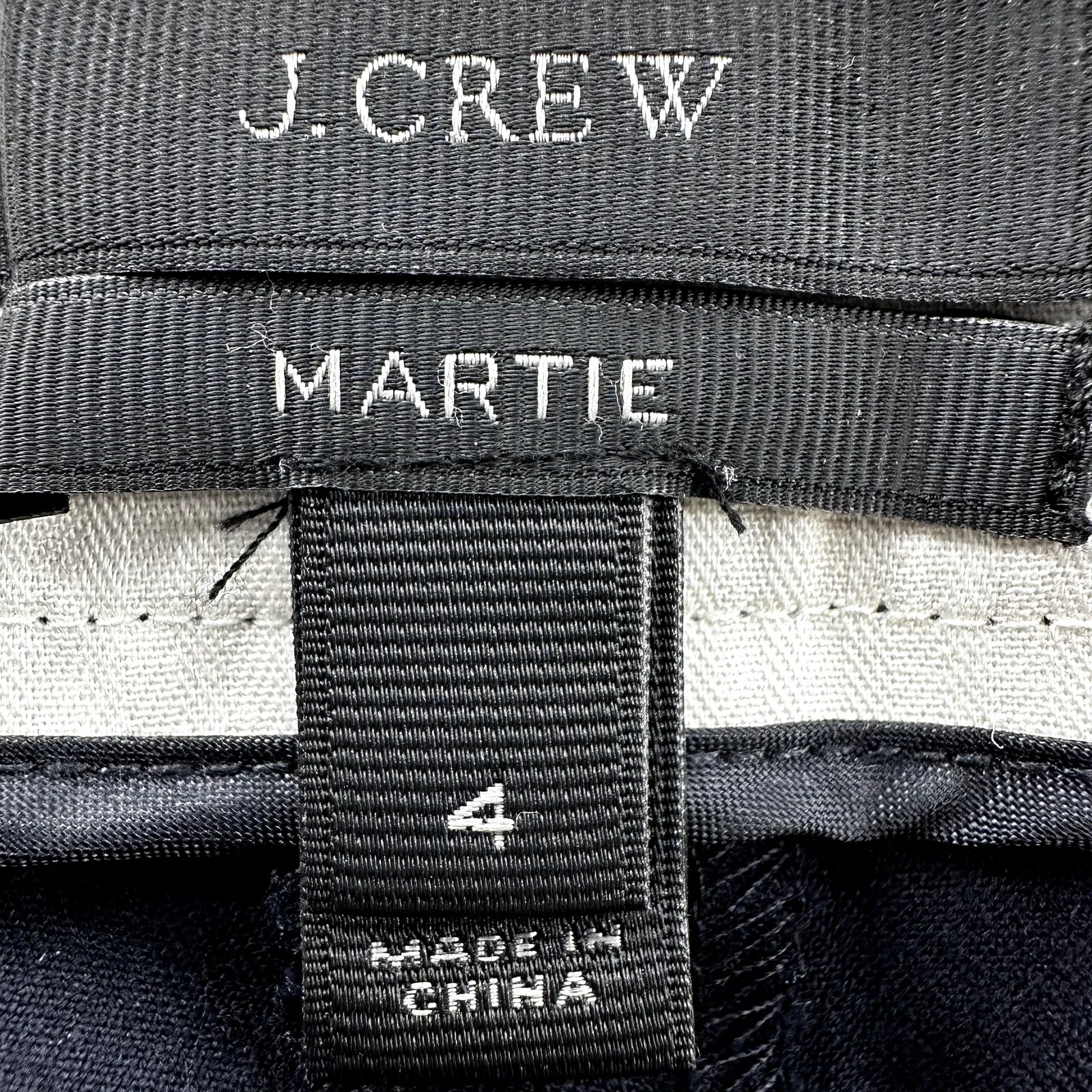 J.Crew Martie Pants Bi-Stretch Pleated High Waist Trousers Crop Straight Black 4 - Image 3