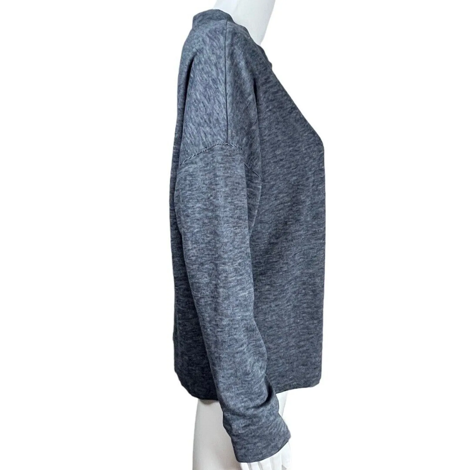 Dylan Shirt Womens Small Gray Blue Warm Soft Comfortable Sweatshirt Athleisure - Image 2