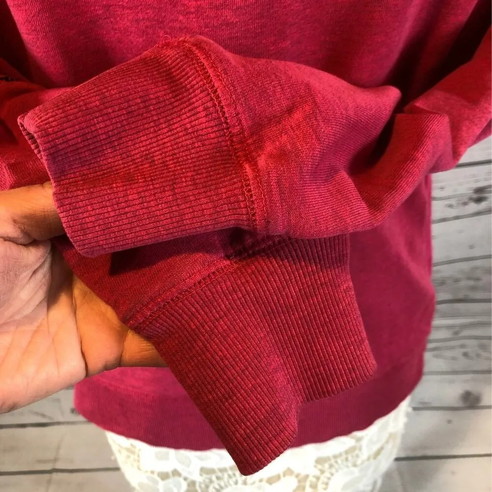 Fox riders co V neck sweater in a pink with black size medium - Image 10