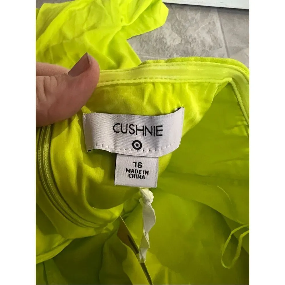 Cushnie Lime Green Strapless Dress Woman’s Size 16 NEW MSRP $50 - Image 10
