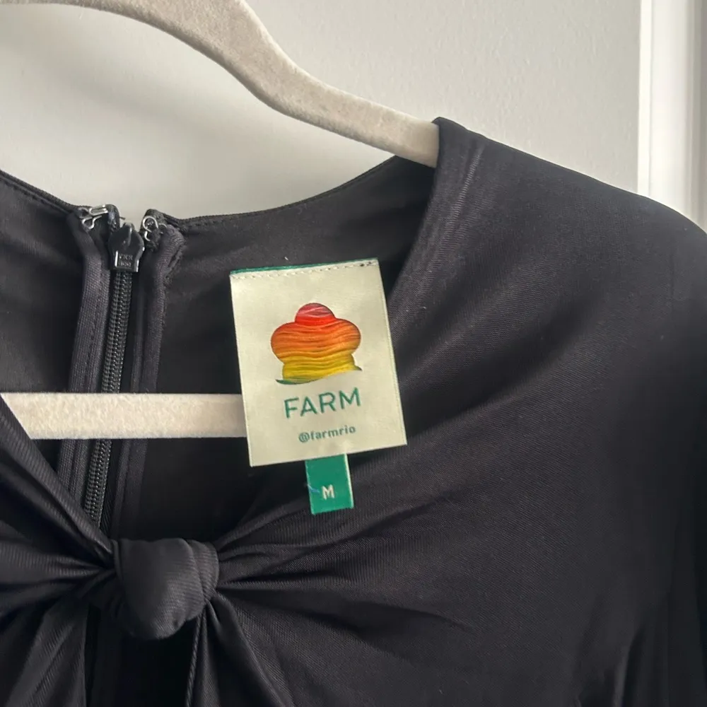 Farm Rio Black Long Sleeve Knot Jumpsuit - Image 6