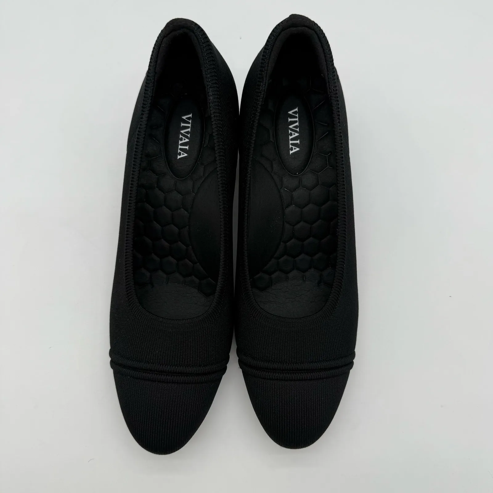 Vivaia Julie Arch Pro Stress Free Chunky Heels Old Money Comfort Knit Black 8.5 - Image 6