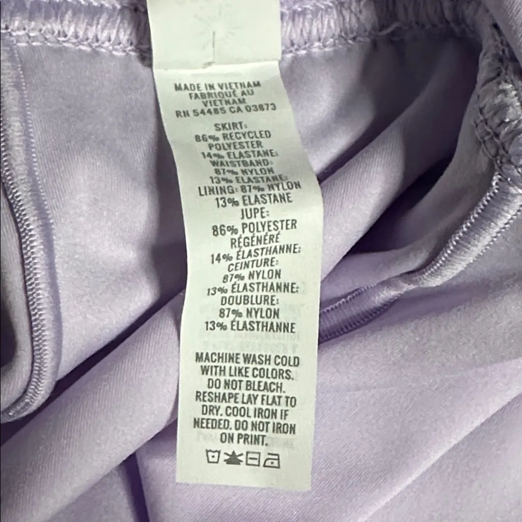 Aerie Offline Floral Pleated Tennis Active Skirt Skort Pockets Lavender Green XL - Image 11