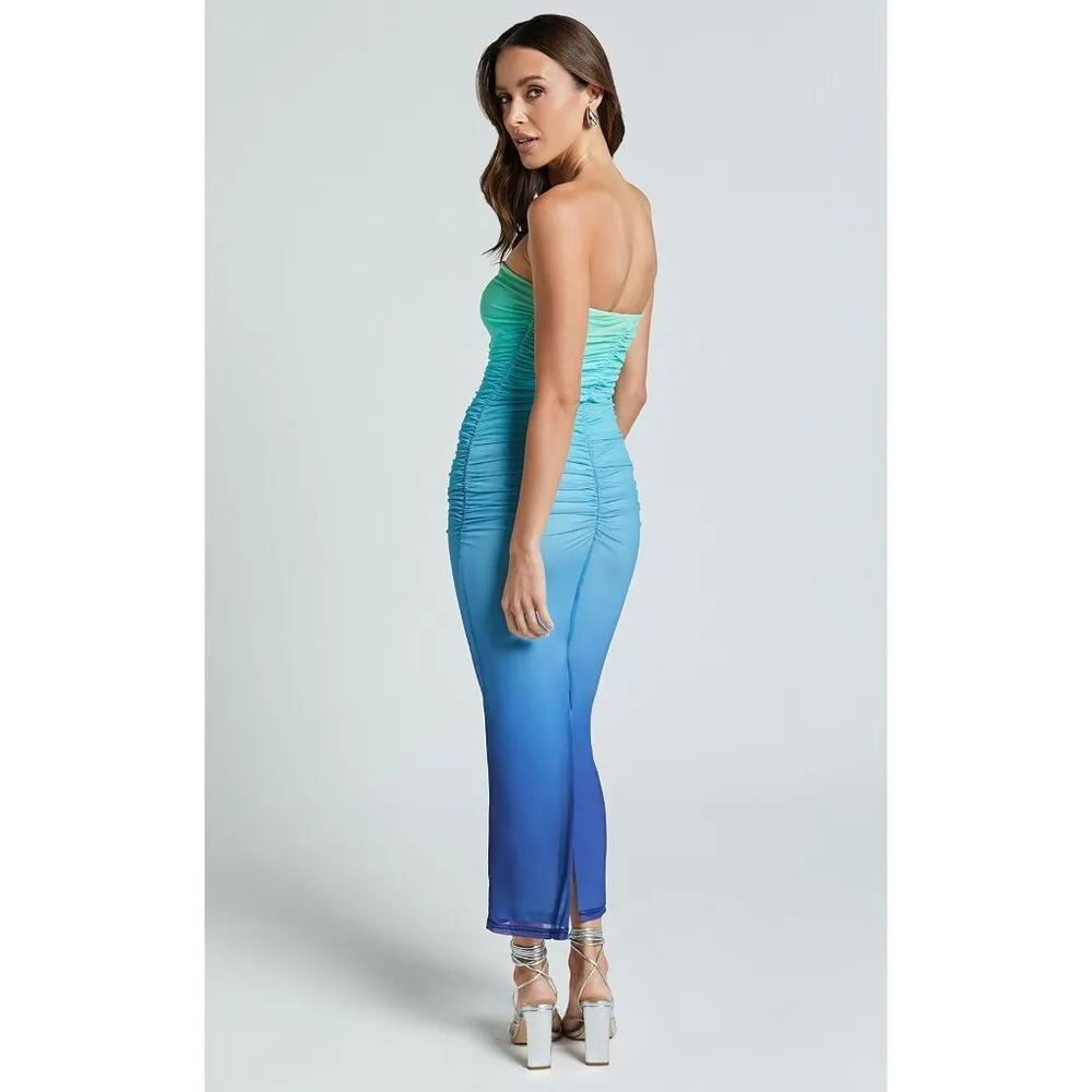 Runaway The Label Kendall Dress in Aqua Ombre XSmall New Womens Midi - Image 10