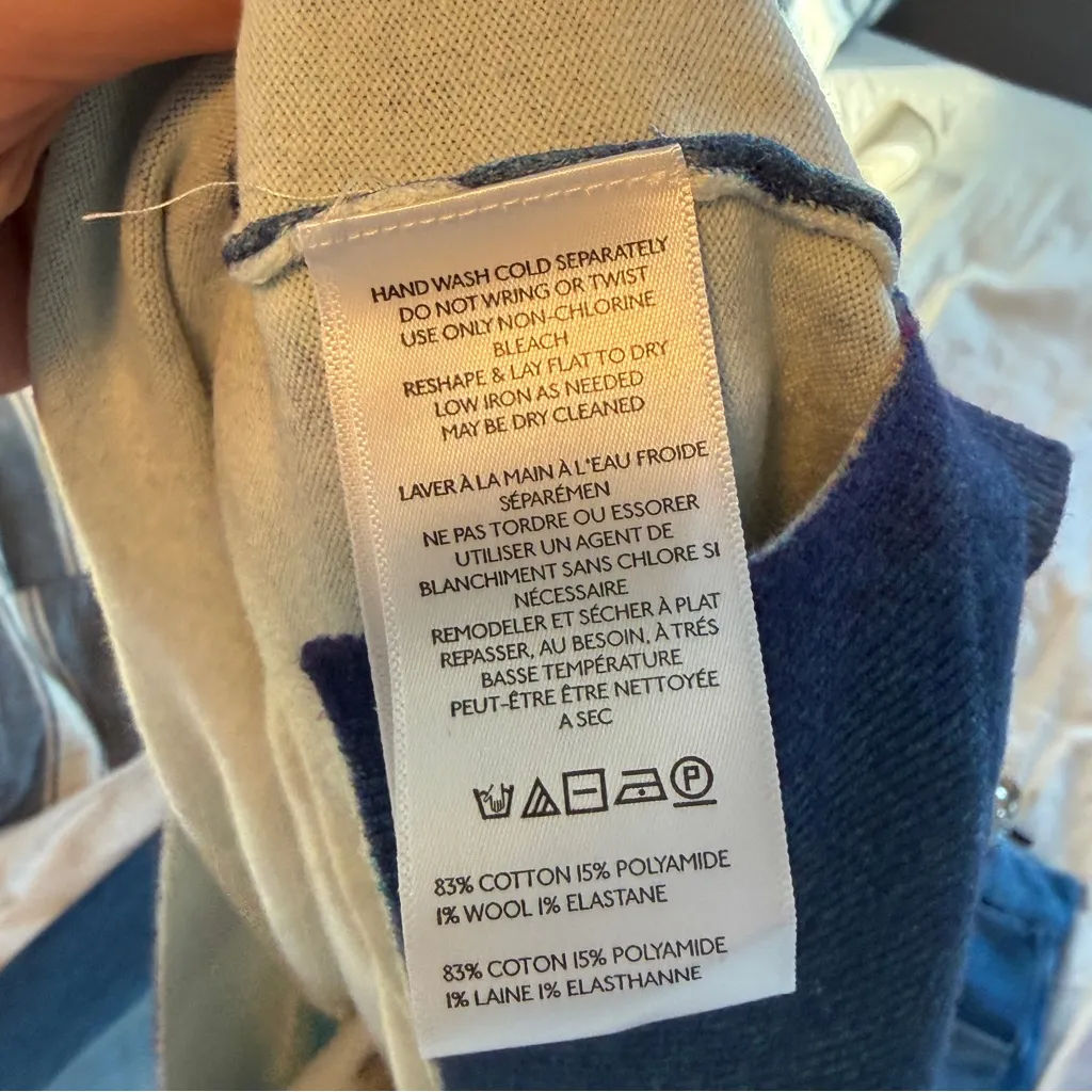 Free People We The Free Nouvelle Tie Dye Pullover Sweater Blue XS NEW - Image 5