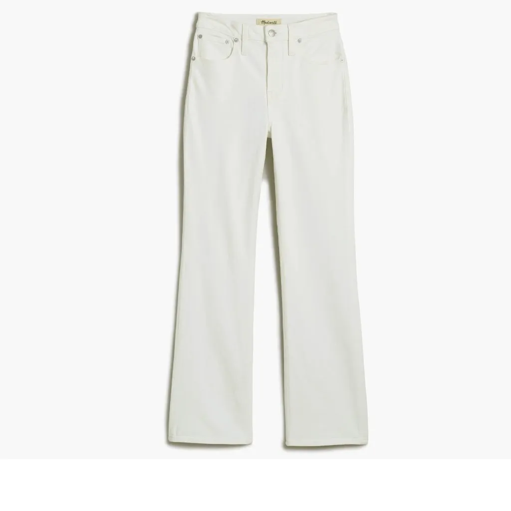 NEW Madewell Curvy Kick Out Crop Jeans (Pure White) (Plus) 20W, PURE WHITE - Image 5