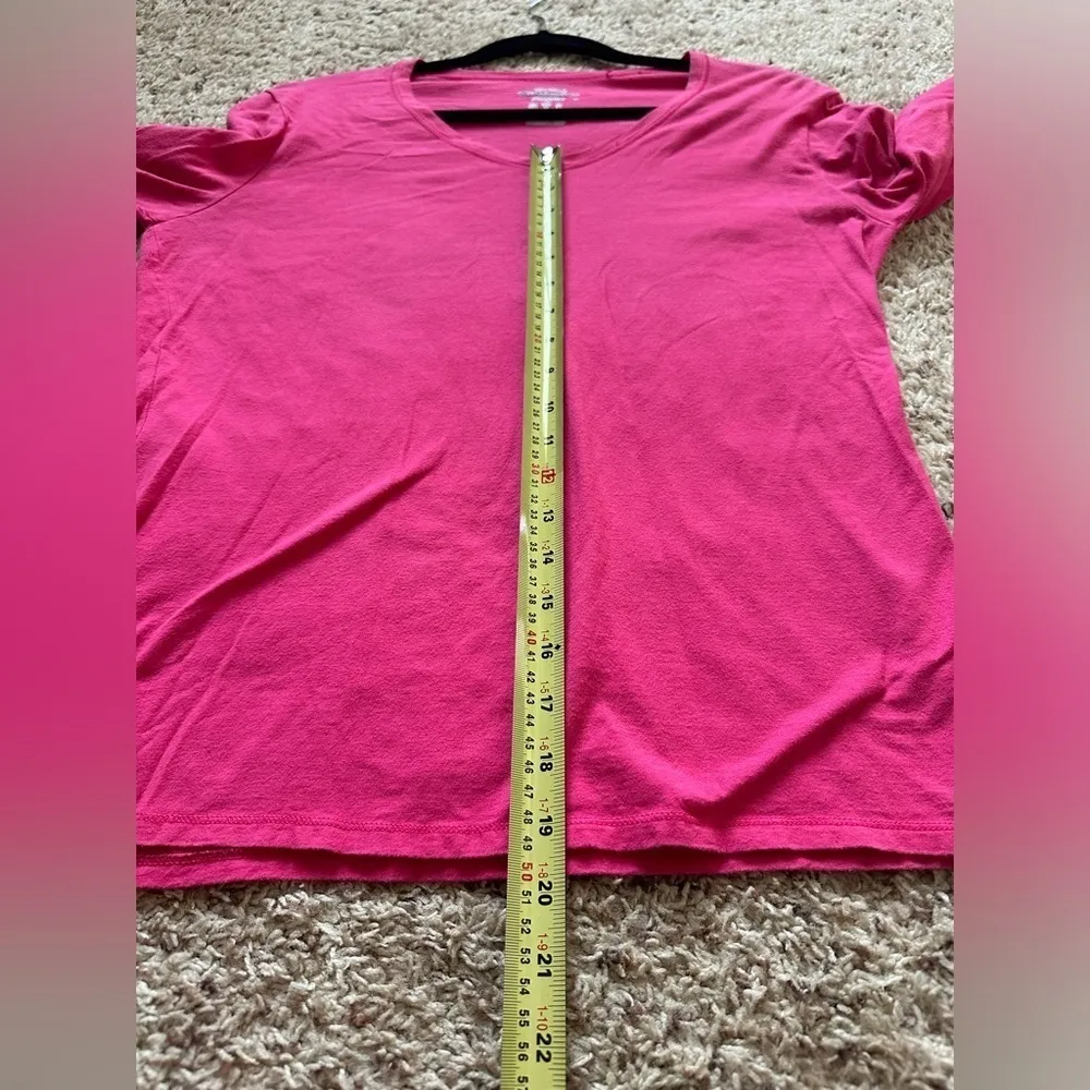 Champion  Women’s Basic Long Sleeve Pink Tee Size Large - Image 3