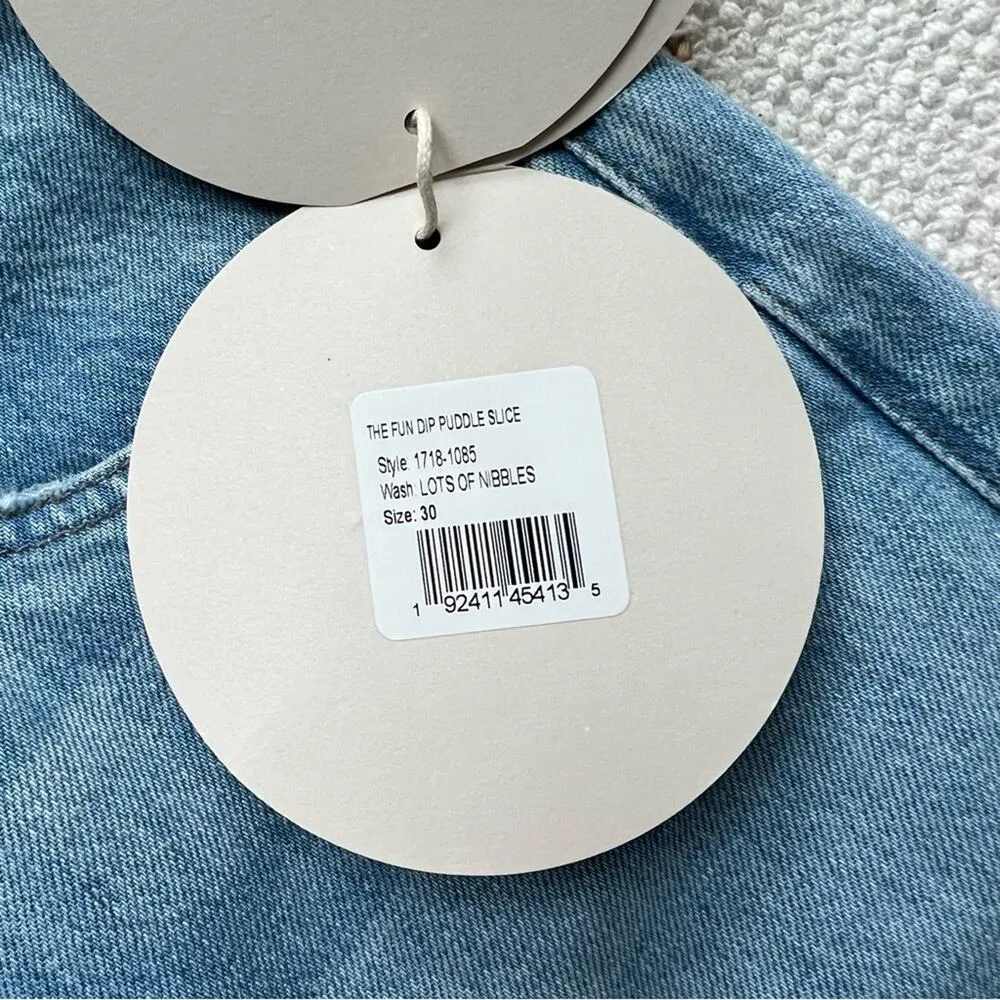 Mother Snacks The Fun Dip Puddle Slice Jeans in Lots of Nibbles Women’s Size 30 - Image 11