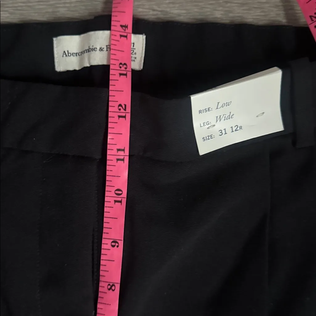 NEW Abercrombie & Fitch A&F Sloane Low Rise Tailored Wide Leg Pant 31 - Image 8