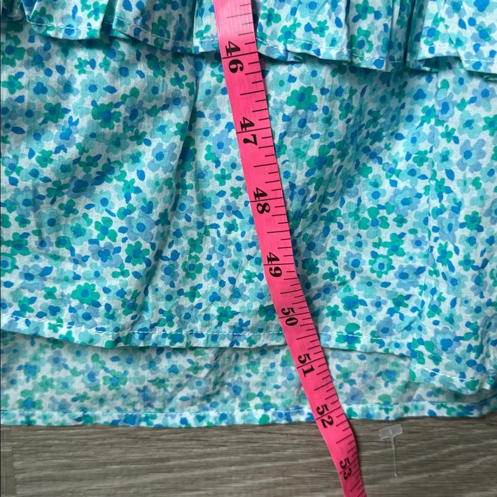 Tuckernuck Pink City Prints Ocean Ditsy Isabel V Neck Dress Large - Image 6
