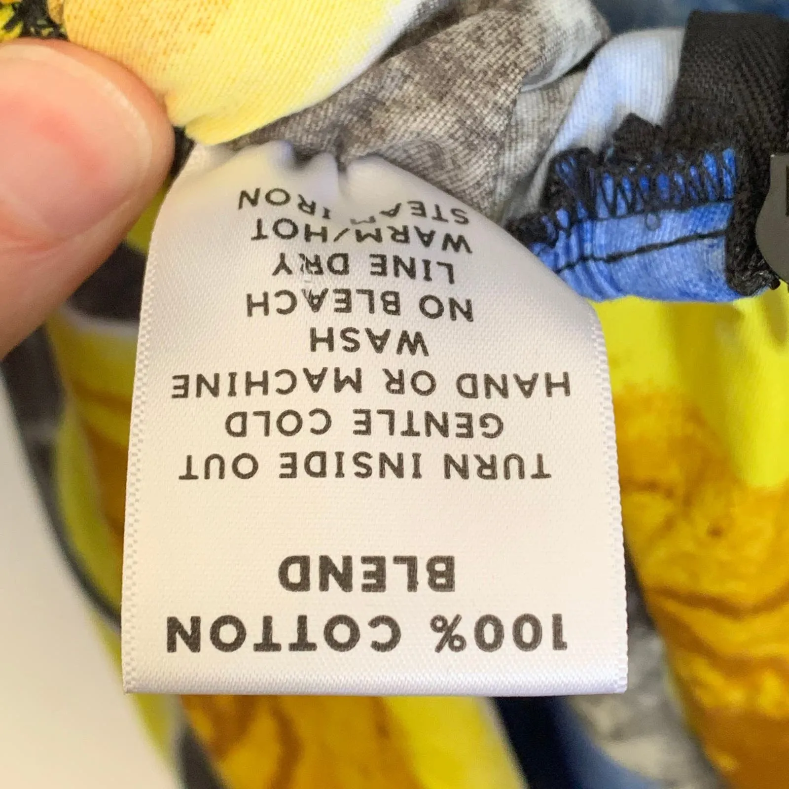 Mangishi Doll Sz 10 Zahara Maxi Dress in Yellow Swirl Whimsical Open Back Blue - Image 14