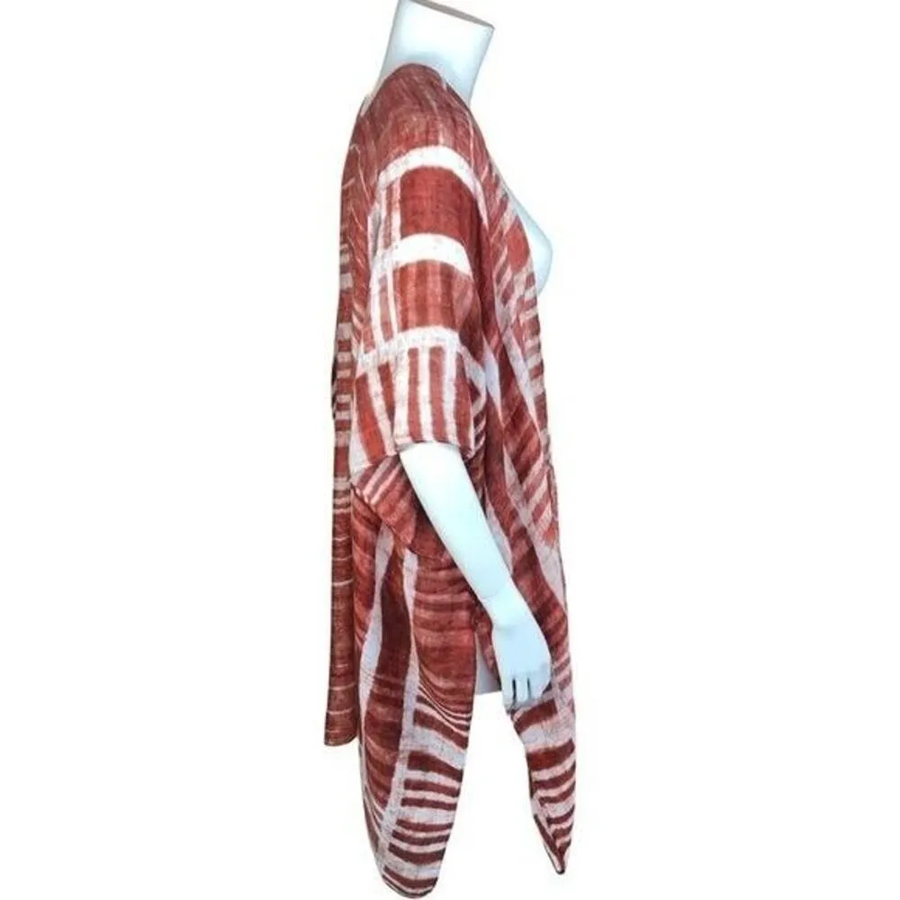 Save the Ocean Sustainable Striped Animal Print Kimono One - Image 4