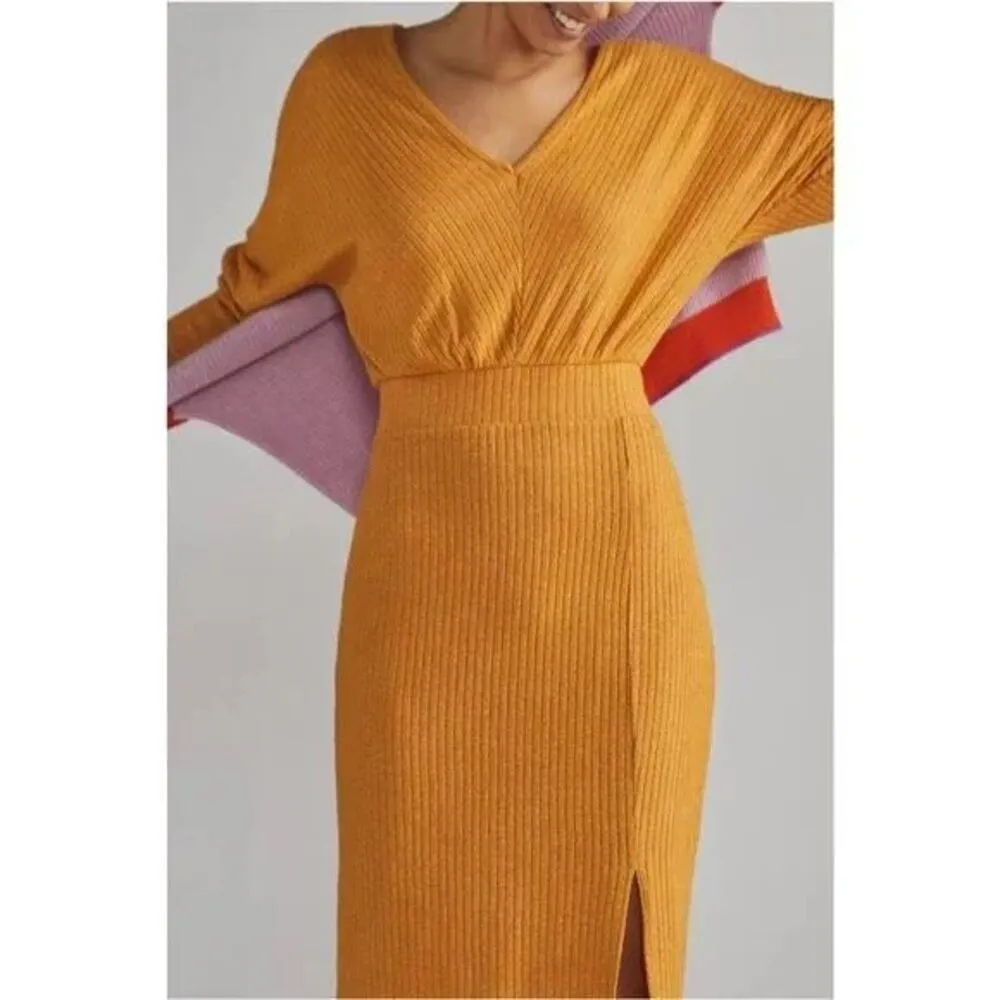 ✨Anthropologie Daily Practice Barre Sz Small Yellow dress✨ - Image 2