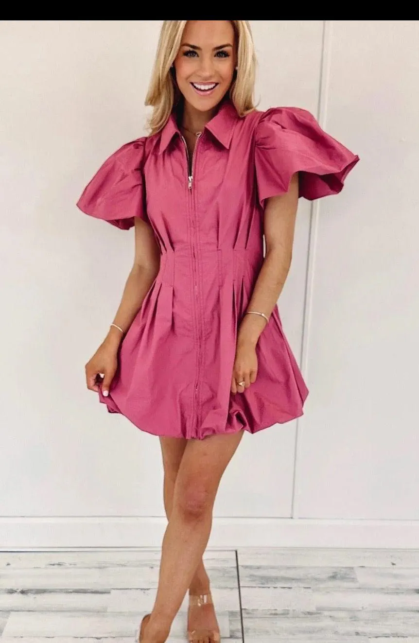 Pink Bubble Dress Size L - Image 2