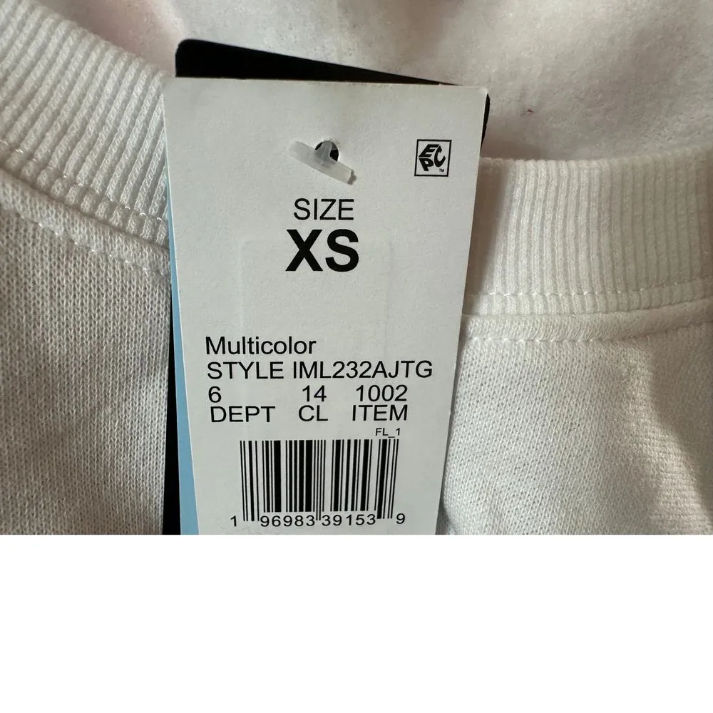 Patriotic America Flag Color Block Sweatshirt Red White Blue Casual Pullover Size XS - Image 7