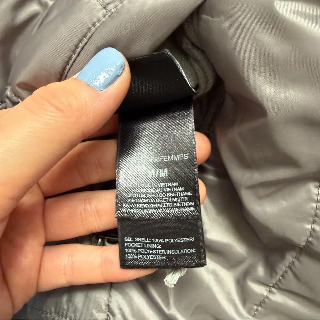 Women’s Medium The North Face Reversible Mossbud Jacket Grey - Image 5