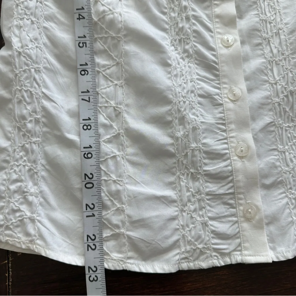 Anne Fontaine NOURIA 3/4 White Button - Image 9