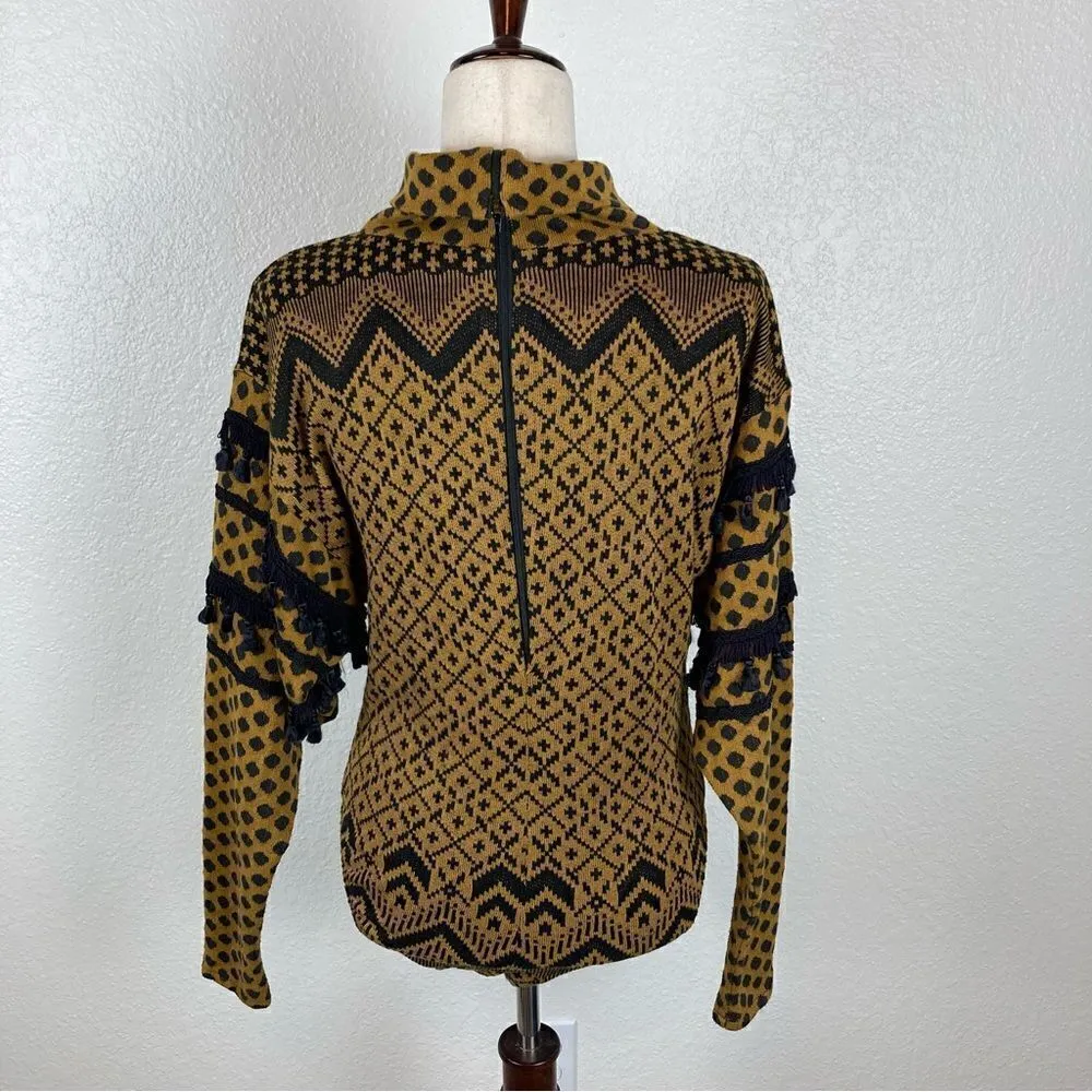 Vintage EYRE Walker Boho tassel sweater set Size M* READ Tan Size M - Image 17