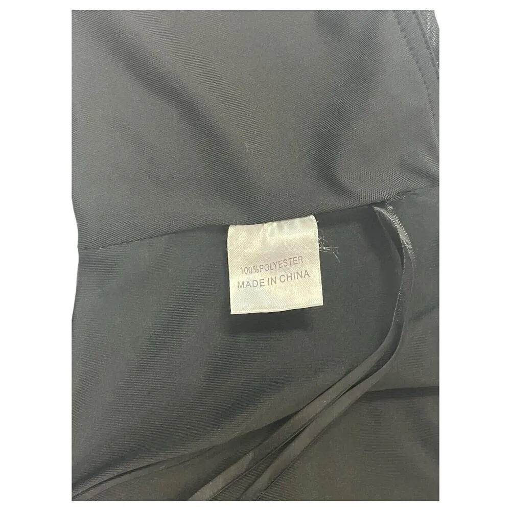 Hello Molly Top Womens S Cropped Strapless Rhinestone Sweetheart Diva Black - Image 8