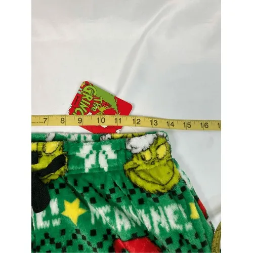 NWT Dr. Seuss Grinch "Mean One" Green‎ Fleece Lounge Pants Women's S - Image 6