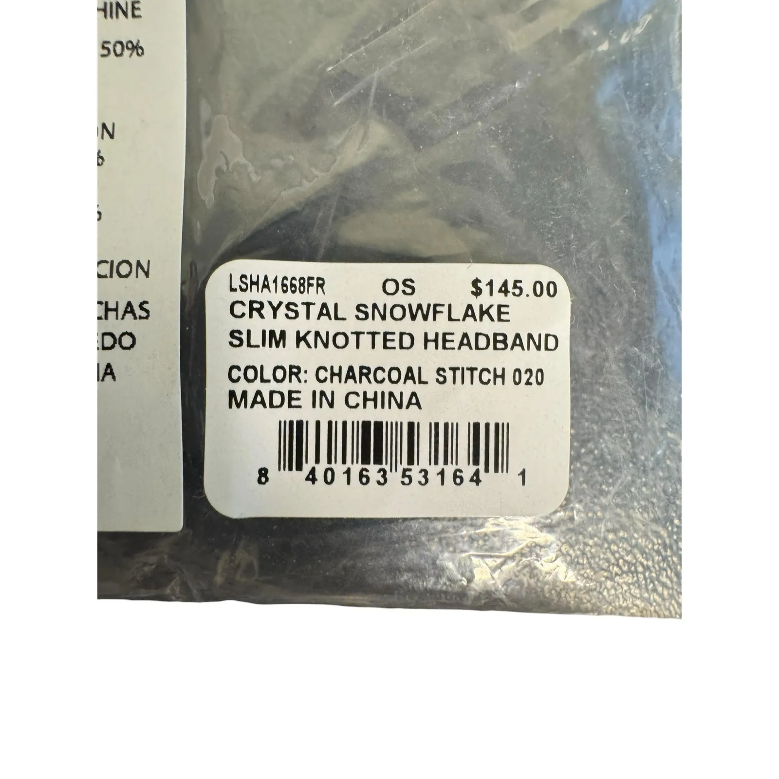 Lele Sadoughi NWT Crystal Snowflake Knotted Headband w/Dust Bag - Image 6