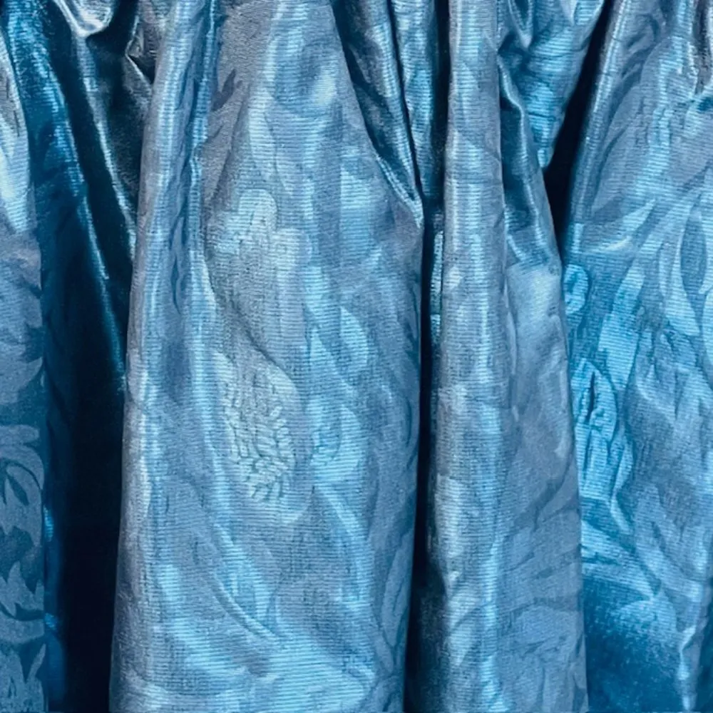 Laura Ashley Vintage Formal Evening Gown Velvet & Taffeta Small/Medium - Image 5