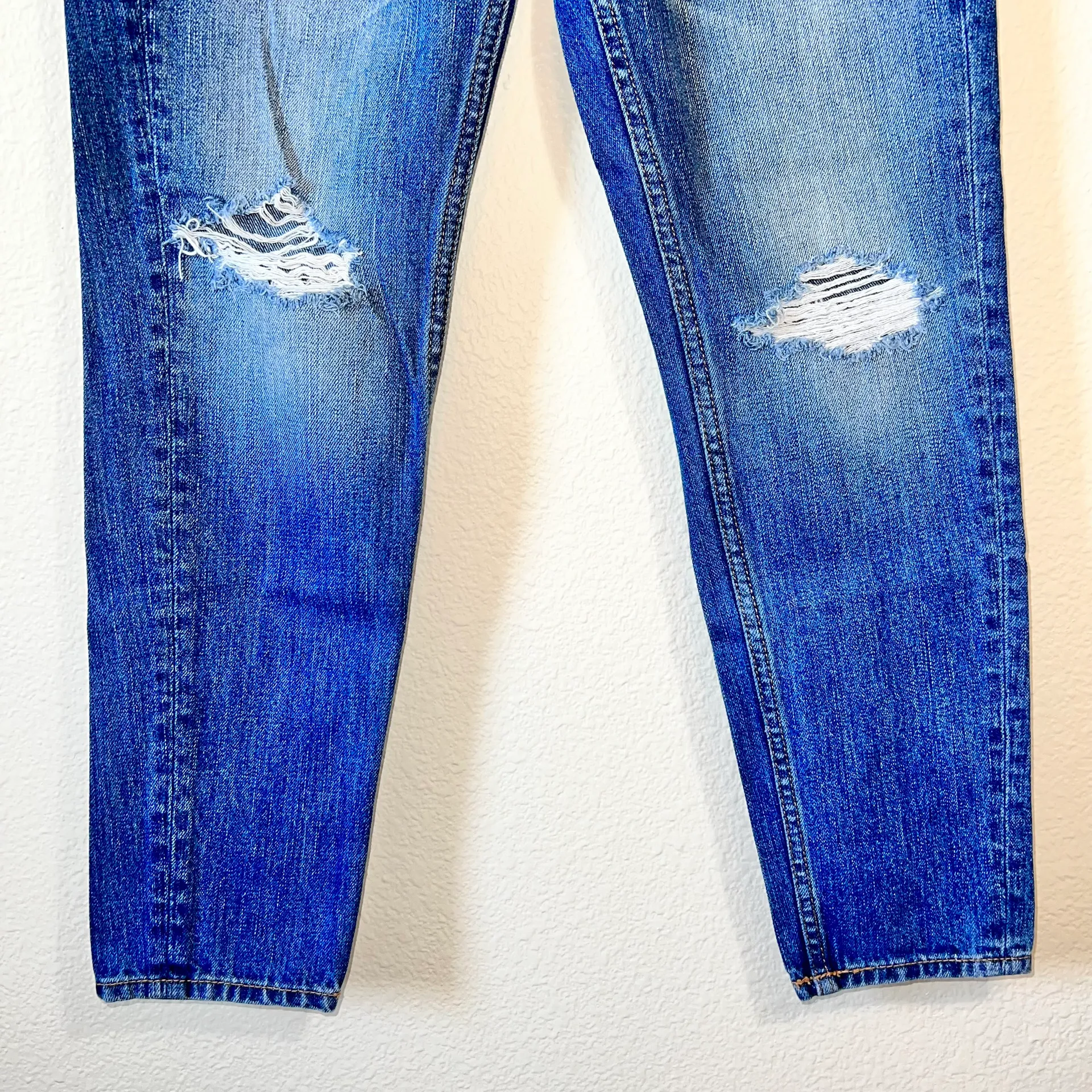 Hollister Medium Wash Distressed Boyfriend Jeans - Image 3