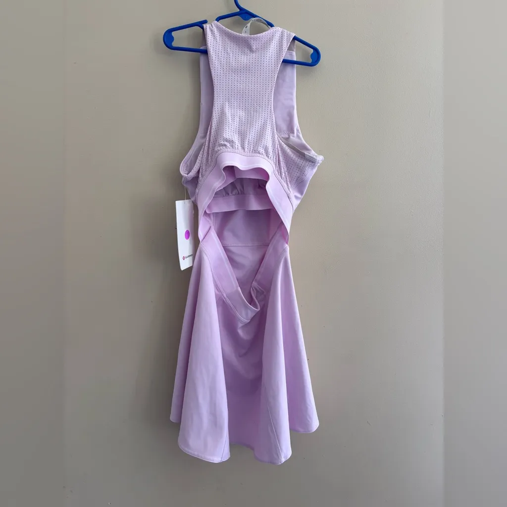 NWT Lululemon Athletica Pink V-Neck RacerbackTennis Dress size 6 - Image 2